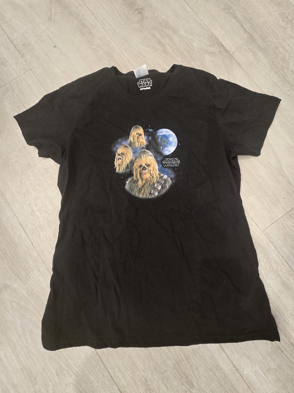 Star Wars Black Chewbacca Multi-Face Graphic Tee